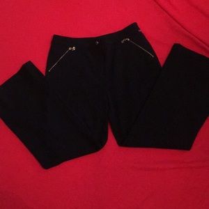 St. John Black trouser wide legs 10